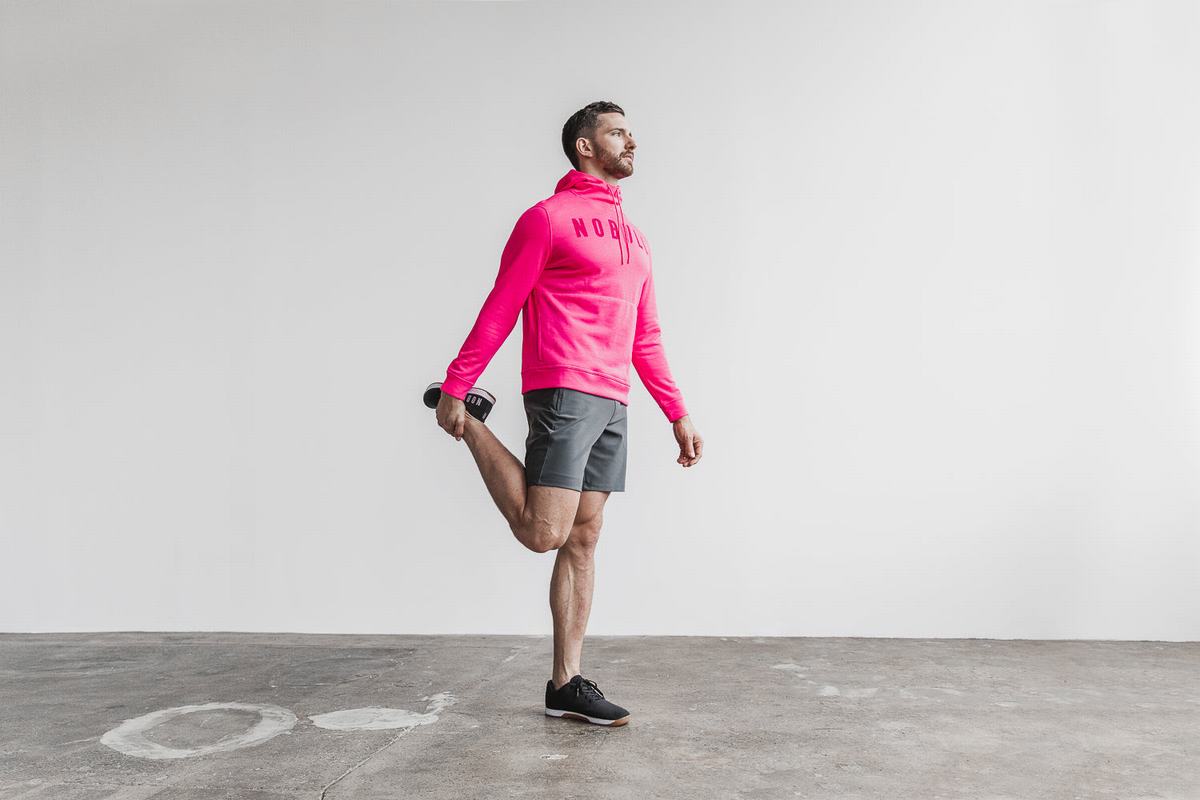 Nobull Neon Men's Hoodie Pink | Australia (EP7029)